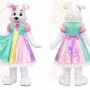 White Rabbit Dress Mascot Costume