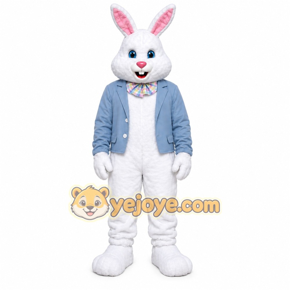 White Rabbit Scarf Mascot Costume