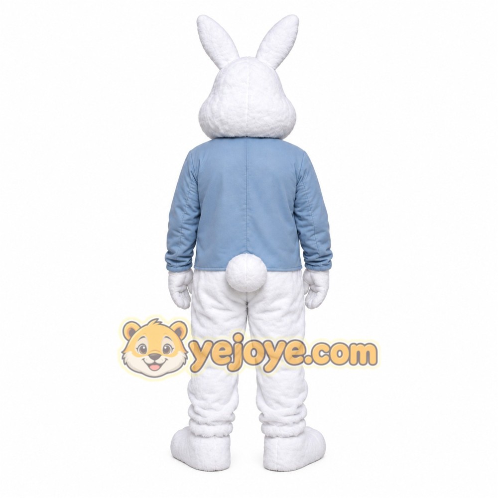 White Rabbit Scarf Mascot Costume