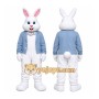 White Rabbit Scarf Mascot Costume