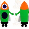 Rocket Character Mascot Costume