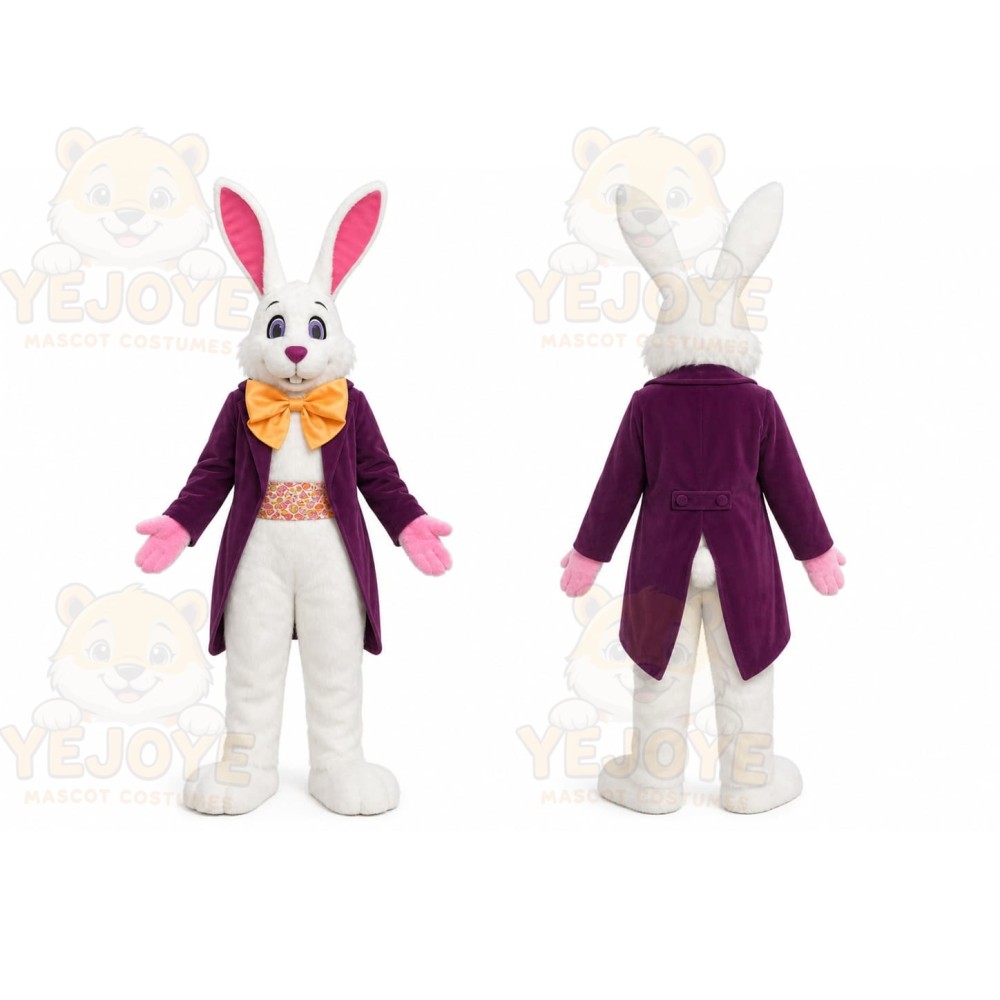 Purple Rabbit Mascot Costume