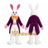 Purple Rabbit Mascot Costume Purple Rabbit Mascot Costume