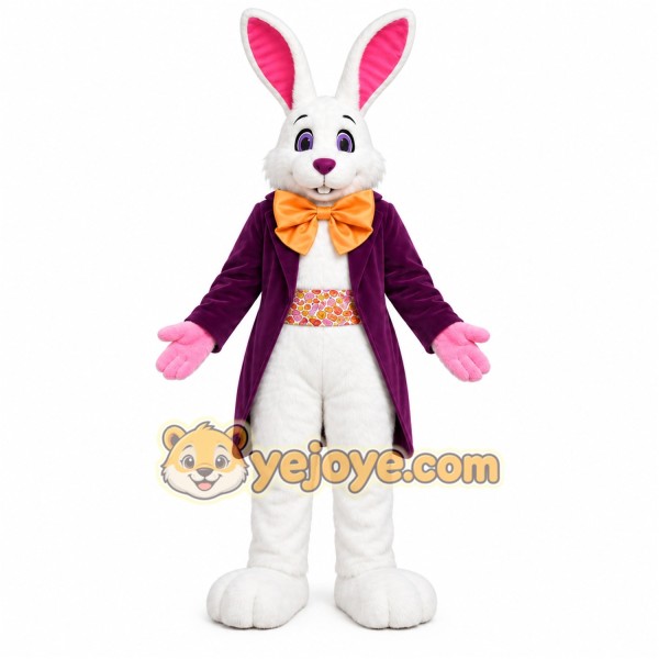 Purple Rabbit Mascot Costume Purple Rabbit Mascot Costume