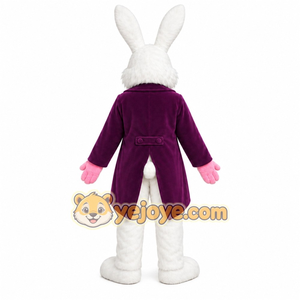 Purple Rabbit Mascot Costume Purple Rabbit Mascot Costume