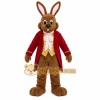 Brown Rabbit Coat Mascot Costume Brown Rabbit Coat Mascot Costume