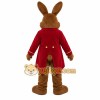 Brown Rabbit Coat Mascot Costume Brown Rabbit Coat Mascot Costume