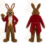 Brown Rabbit Coat Mascot Costume