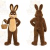 Brown Rabbit Basket Mascot Costume