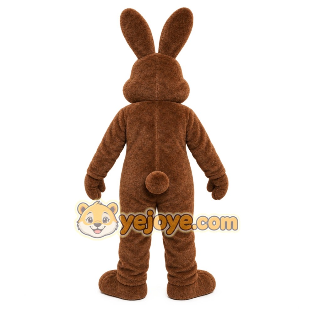 Brown Rabbit Basket Mascot Costume Brown Rabbit Basket Mascot Costume