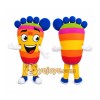 Rainbow Foot Mascot Costume Rainbow Foot Mascot Costume