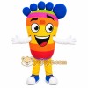 Rainbow Foot Mascot Costume Rainbow Foot Mascot Costume