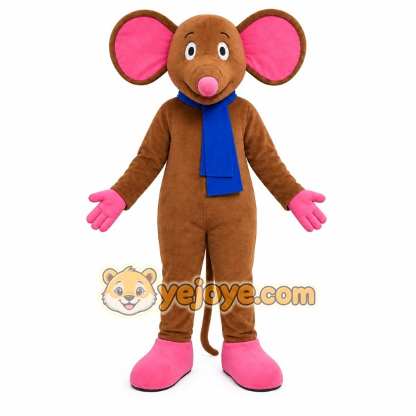 Brown Mouse Mascot Costume