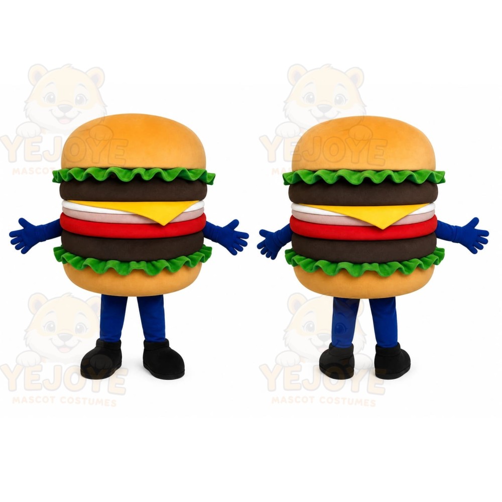 Hamburger Character Mascot Costume