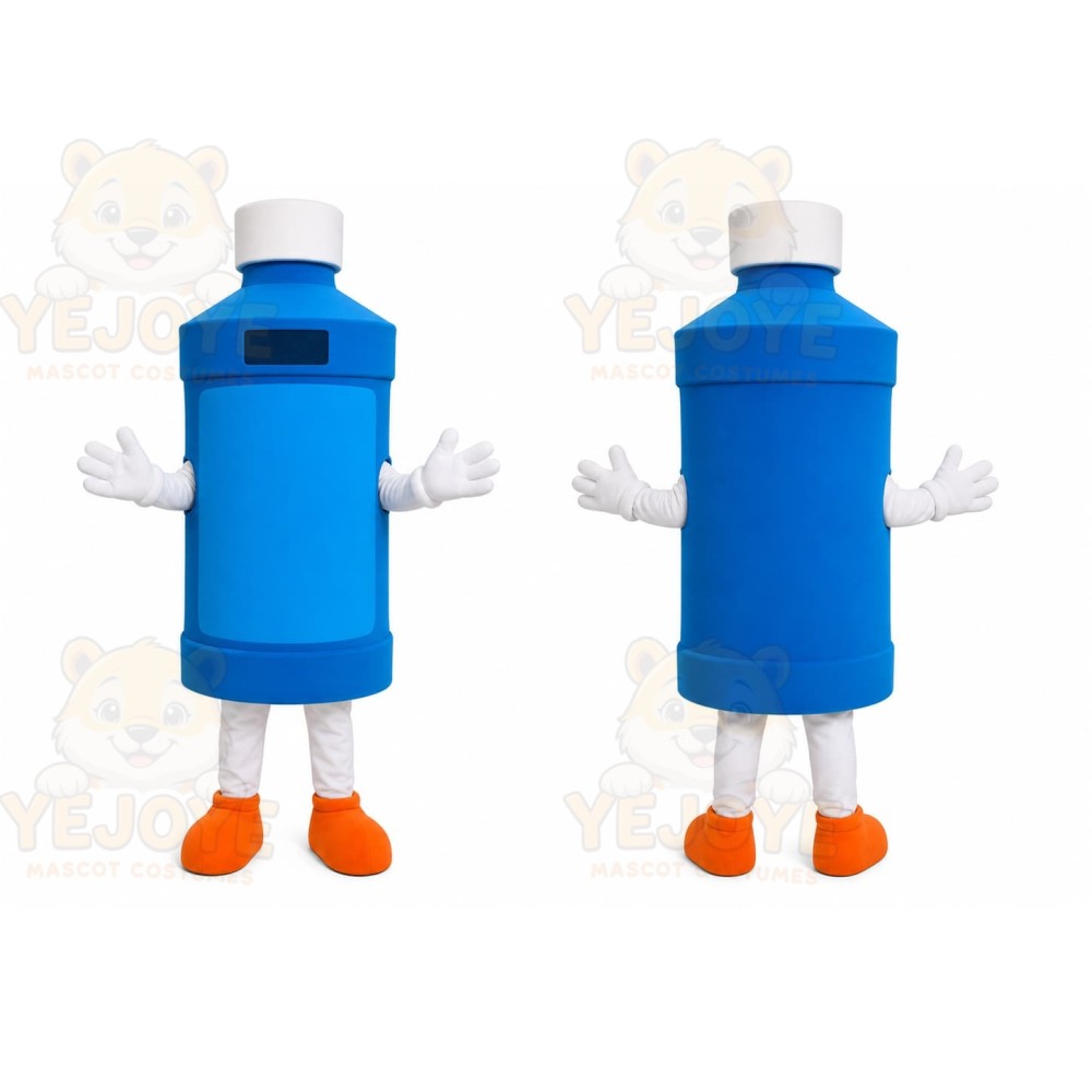 Blue Bottle Mascot Costume