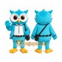 Blue Owl Mascot Costume