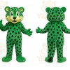 Green Leopard Mascot Costume