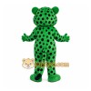 Green Leopard Mascot Costume Green Leopard Mascot Costume