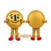 Gold Coin Mascot Costume