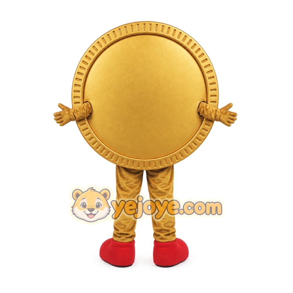 Gold Coin Mascot Costume