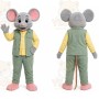 Gray Mouse Vest Mascot Costume
