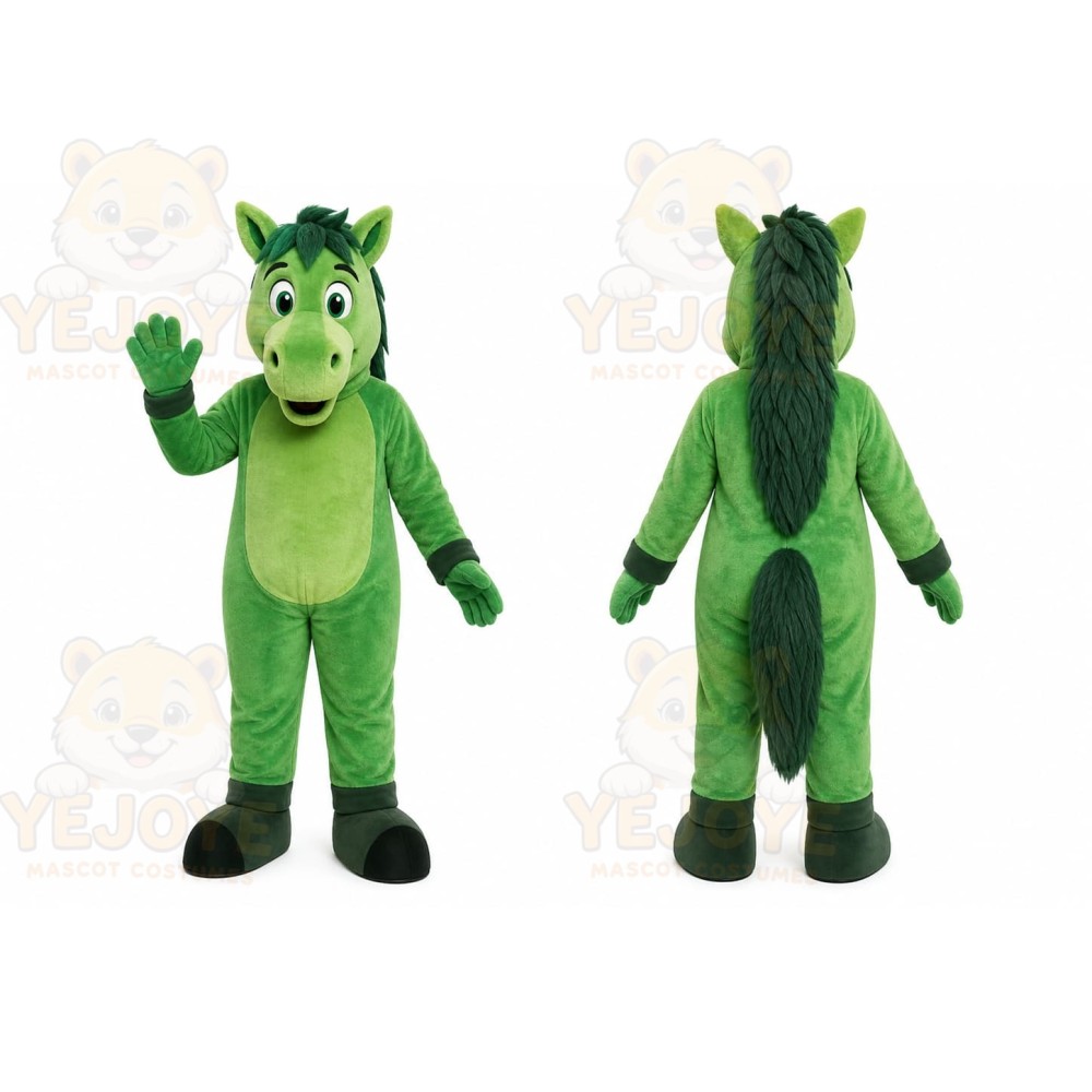 Green Horse Mascot Costume