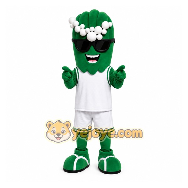 Sports Green Wave Mascot Costume