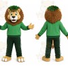 Green Lion Mascot Costume