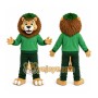 Green Lion Mascot Costume