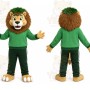 Green Lion Mascot Costume