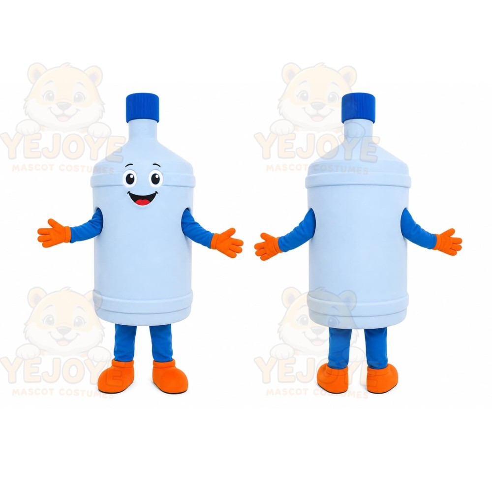 White Water Bottle Mascot Costume