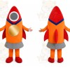 Orange Rocket Mascot Costume