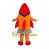 Orange Rocket Mascot Costume Orange Rocket Mascot Costume
