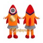 Orange Rocket Mascot Costume
