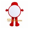 Red Clock Mascot Costume