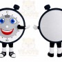 Round Clock Mascot Costume