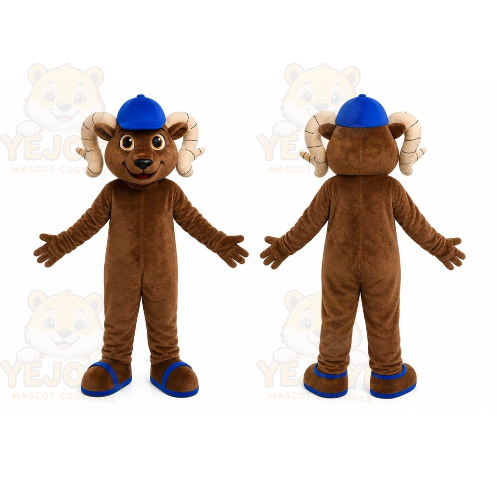 Brown Goat Mascot Costume
