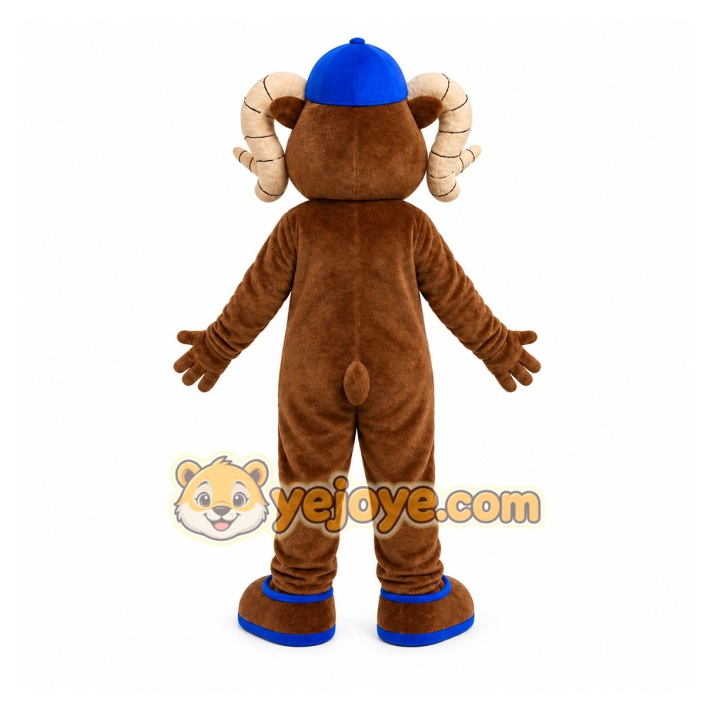 Brown Goat Mascot Costume Brown Goat Mascot Costume
