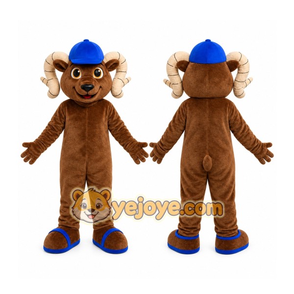 Brown Goat Mascot Costume