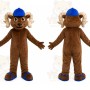Brown Goat Mascot Costume