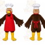 Chef Bird Mascot Costume