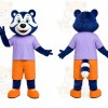 Blue Sports Raccoon Mascot Costume