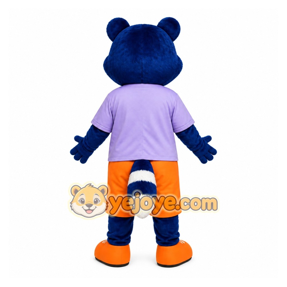 Blue Sports Raccoon Mascot Costume Blue Sports Raccoon Mascot Costume