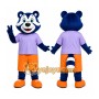 Blue Sports Raccoon Mascot Costume
