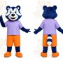 Blue Sports Raccoon Mascot Costume