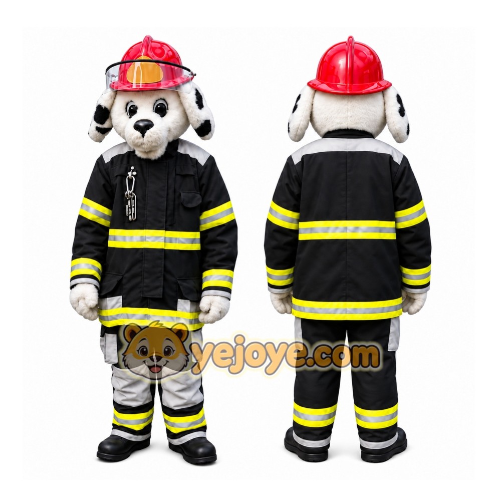 Firefighter Dog Mascot Costume