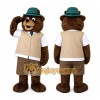 Brown Hat Bear Mascot Costume Brown Hat Bear Mascot Costume