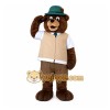 Brown Hat Bear Mascot Costume Brown Hat Bear Mascot Costume