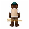 Brown Hat Bear Mascot Costume Brown Hat Bear Mascot Costume