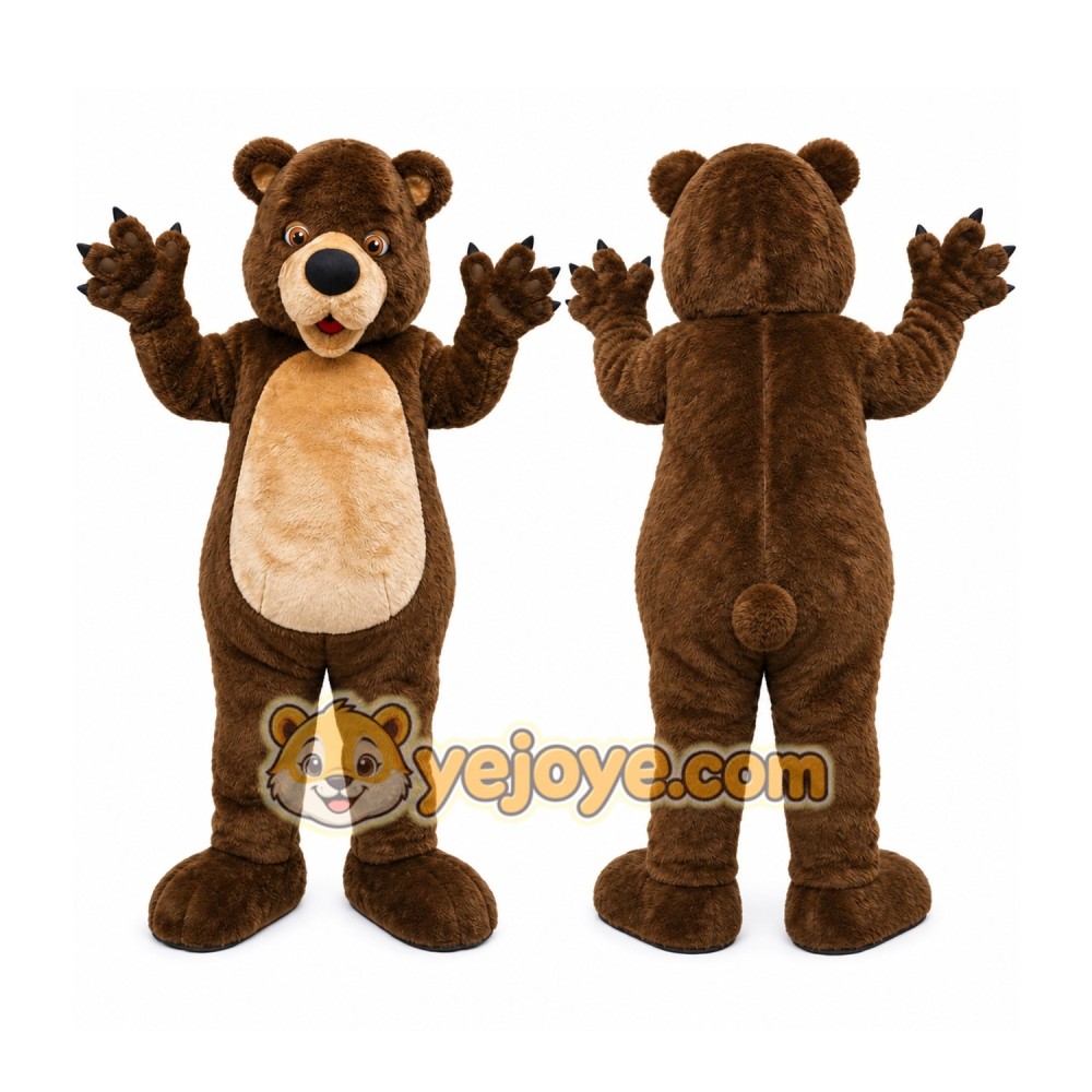 Brown Bear Mascot Costume Brown Bear Mascot Costume